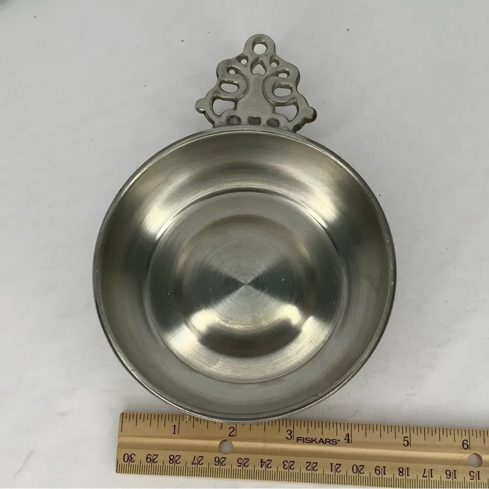 Vintage Woodbury Pewterers Porringer Bowl 5